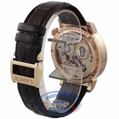 A. Lange & Sohne Lange Zeitwerk Striking Time 18kt Rose Gold 145.032 R3DNZJ - Beverly Hills Watch Company