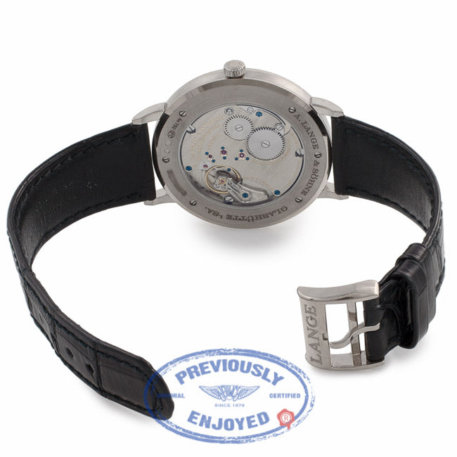 A.Lange & Sohne Saxonia Thin 40mm White Gold Silver Dial 211.026 1V09UL - Beverly Hills Watch Store