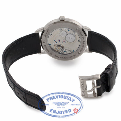 A.Lange & Sohne Saxonia Thin 40mm White Gold Silver Dial 211.026 1V09UL - Beverly Hills Watch Store