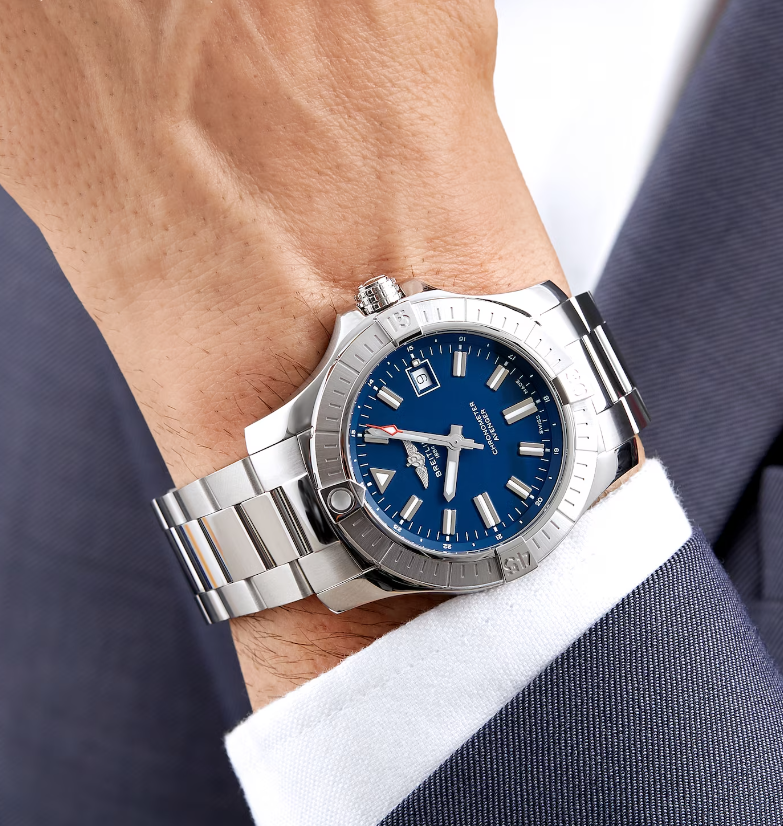 Breitling Avenger 43mm Stainless Steel Blue Dial A17318101C1A1 - Beverly Hills Watch Company