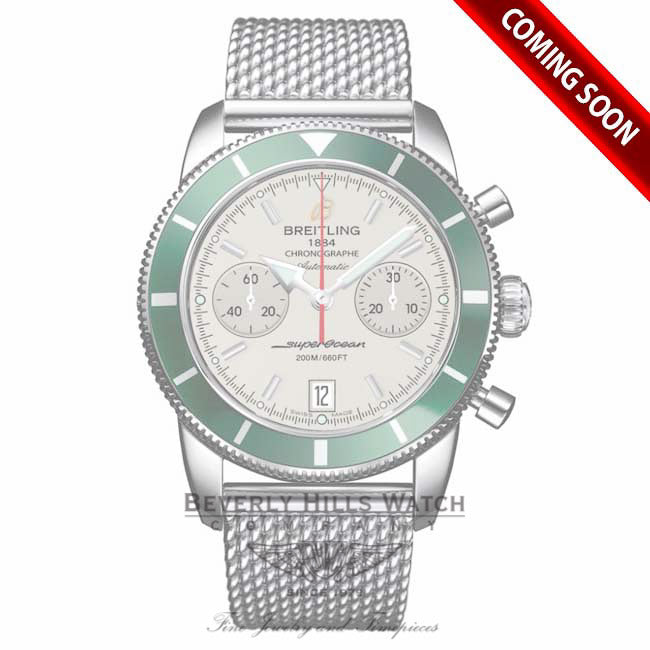 Breitling Superocean Heritage Chronograph 44MM White Dial A2337036/G753 - Beverly Hills Watch Company Watch Store