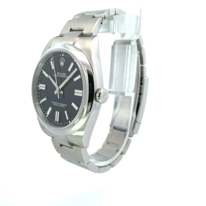Rolex Oyster Perpetual 41mm Stainless Steel Black Dial 124300 - Beverly Hills Watch Company