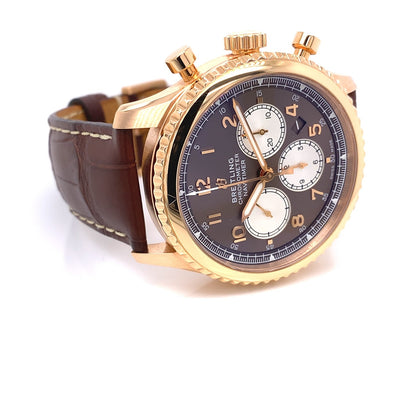 Breitling Navitimer 8 Rose Gold Chronograph Bronze RB0117131Q1P1 - Beverly Hills Watch Company