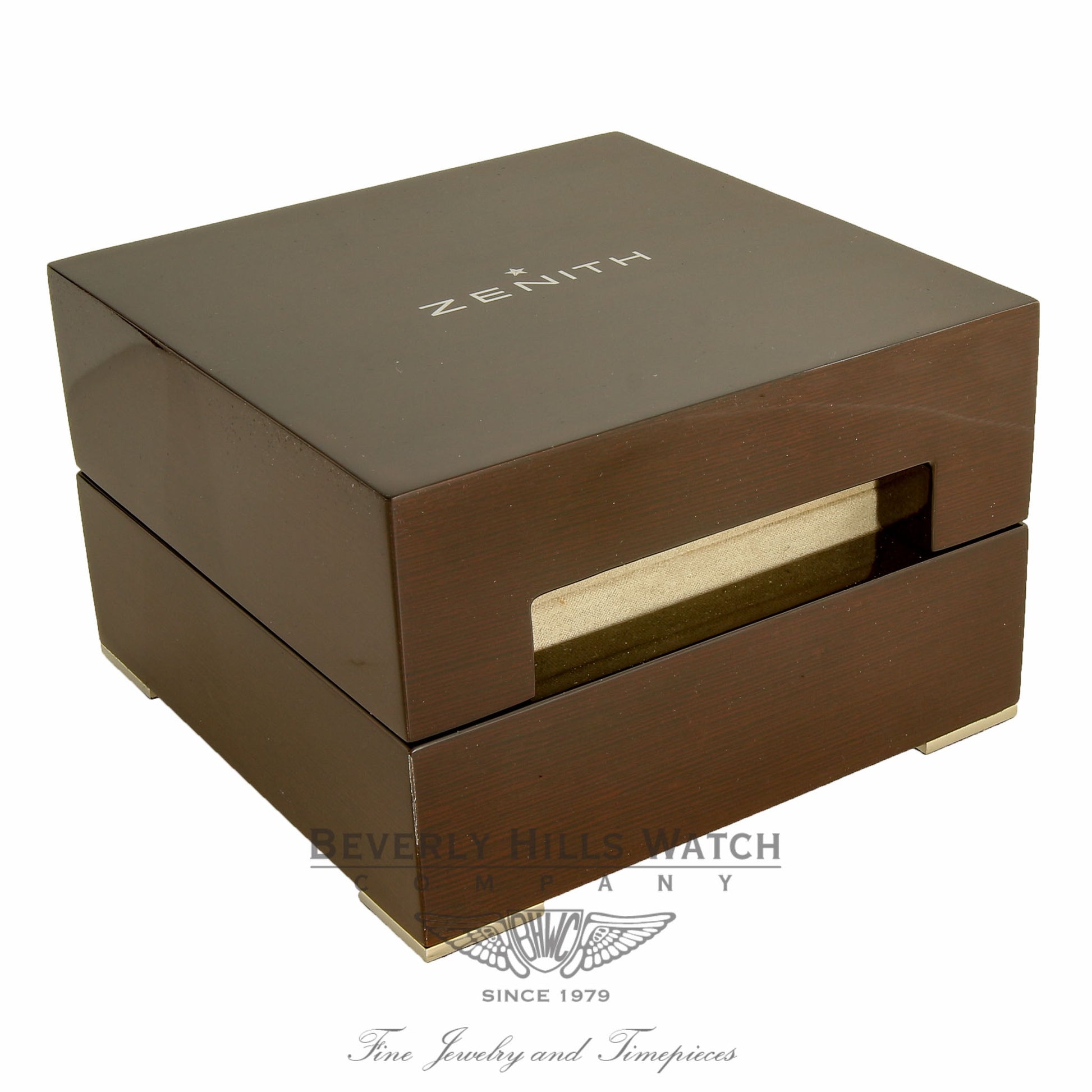 Zenith Captain Elite Moonphase Stainless Steel Silver Dial Alligator Strap 03.2140.691/02.C498 A5NGY3 - Beverly Hills Watch Company Watch Store