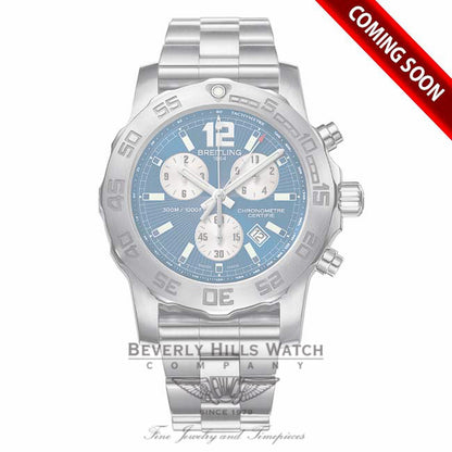 Breitling Colt Chronograph II Stainless Steel Blue Dial A7338710/C848 - Beverly Hills Watch Company Watch Store
