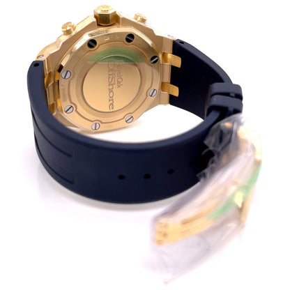 Audemars Piguet Offshore 37mm Diamond Bezel Blue Dial 26231BA.ZZ.D027CA.01 A97DT7 - Beverly Hills Watch Company