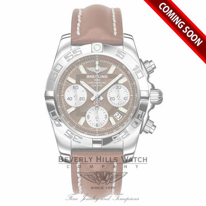 Breitling Chronomat 41MM Stainless Steel Brown Dial AB014012/Q583 - Beverly Hills Watch Company Watch Store