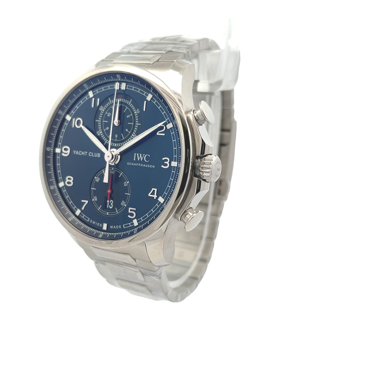IWC Portugieser Yacht Club Chronograph Blue Dial IW390701 - Beverly Hills Watch Company