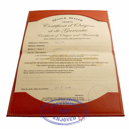 Franck Muller Long Island Rose Gold 1002 REL QZ 5N RG AEEZMP