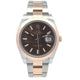 Rolex Datejust 41mm 18k Rose Gold Stainless Steel Chocolate Dial 126301 - Beverly Hills Watch Company