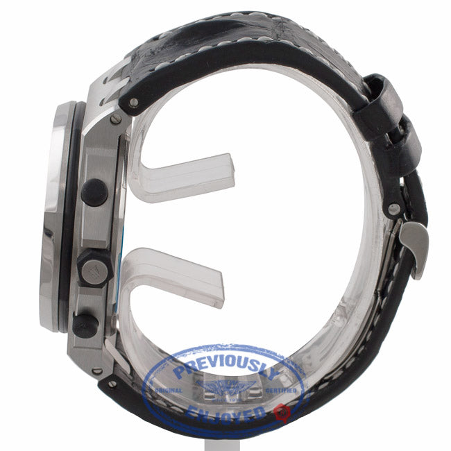 Audemars Piguet Royal Oak Offshore Panda Chronograph 44mm Stainless Steel Hornback Crocodile Leather Strap 26170ST.OO.D101CR.02 6DZP4H - Beverly Hills Watch Store