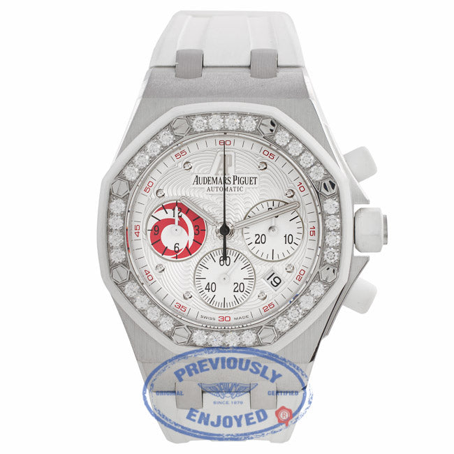 Audemars Piguet Royal Oak Offshore Alinghi 37MM Ladies Stainless Steel Diamond Bezel 26076SK.ZZ.D010CA.01 K0LM8A - Beverly Hills Watch Company Watch Store