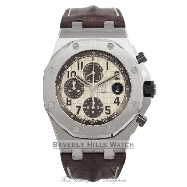 Audemars Piguet Royal Oak Offshore Chronograph 42MM Stainless Steel Safari 26470ST.OO.A801CR.01 - Beverly Hills Watch Company