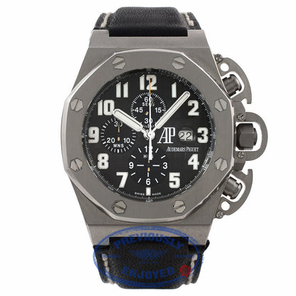 Audemars Piguet Royal Oak Offshore T3 47MM Automatic Titanium Black Dial 25863T1.OO.A001CU.01 41YVCA - Beverly Hills Watch Company Watch Store