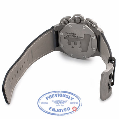 Audemars Piguet Royal Oak Offshore T3 47MM Automatic Titanium Black Dial 25863T1.OO.A001CU.01 41YVCA - Beverly Hills Watch Company Watch Store