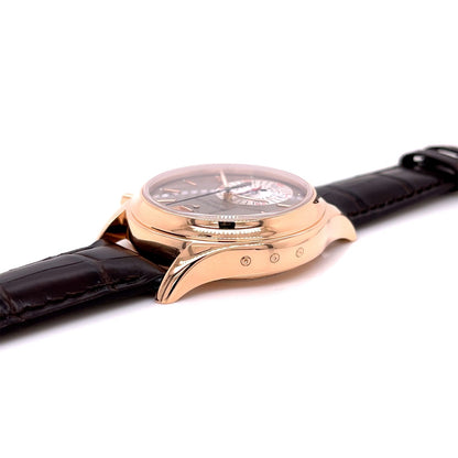 Patek Philippe Rose Gold Case Annual Calendar Chronograph Slate Dial 40.5mm 5960R-001 - Beverly hills Watch Company