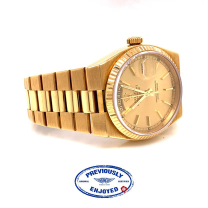 Rolex OysterQuartz 36mm Day-Date President 19018 ARH4YR - Beverly Hills Watch Company