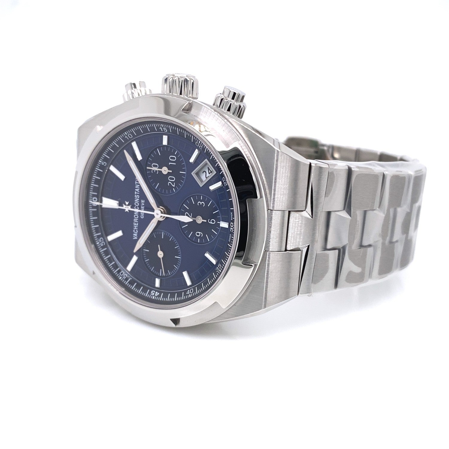 Vacheron Constantin 42.50mm Overseas Chronograph Automatic Blue Dial 5500V/110A-B148 - Beverly Hills Watch Company