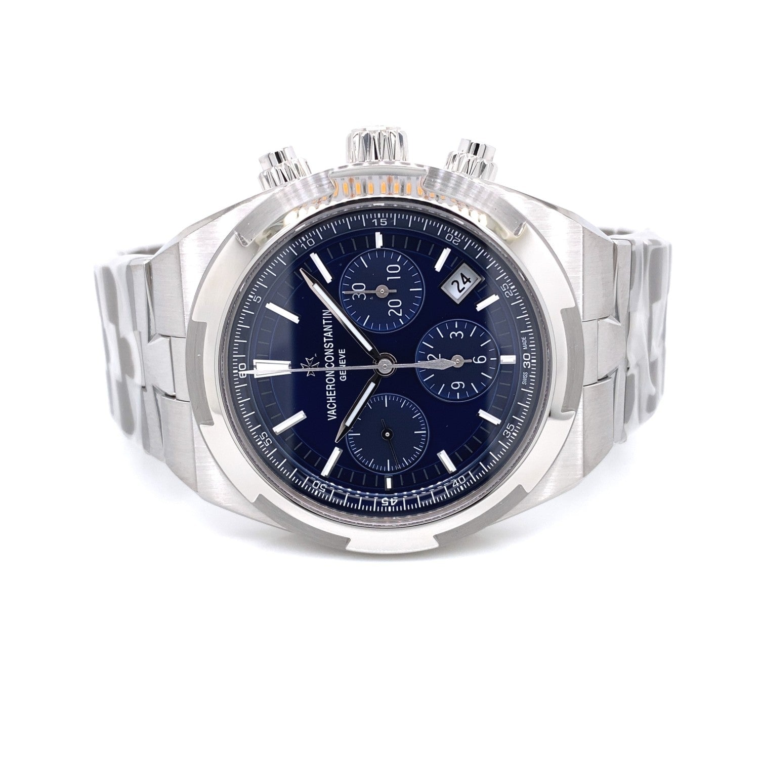 Vacheron Constantin 42.50mm Overseas Chronograph Automatic Blue Dial 5500V/110A-B148 - Beverly Hills Watch Company