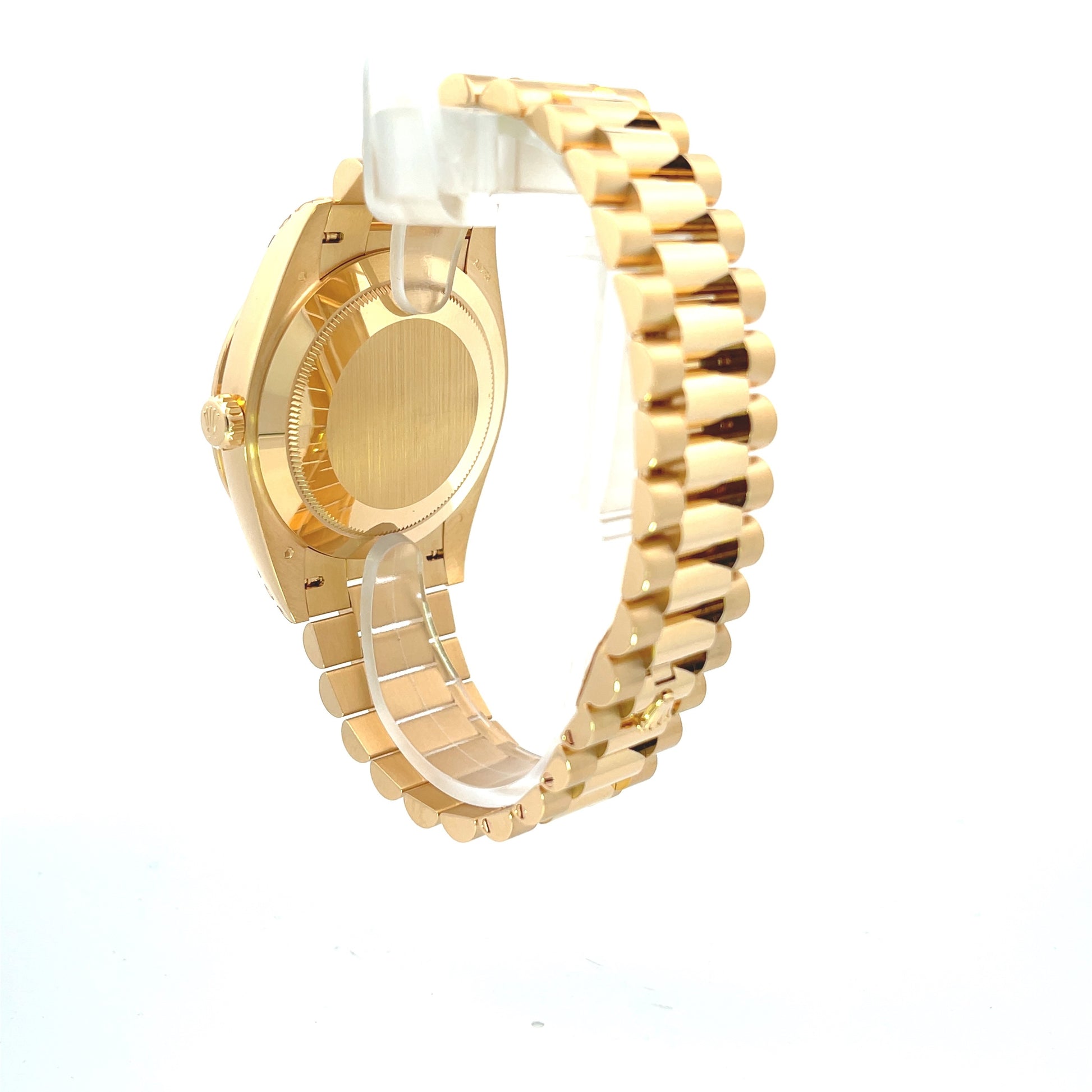 Rolex Day-Date 40mm Yellow Gold President Diamond Paved 228348RBR - Beverly Hills Watch Company