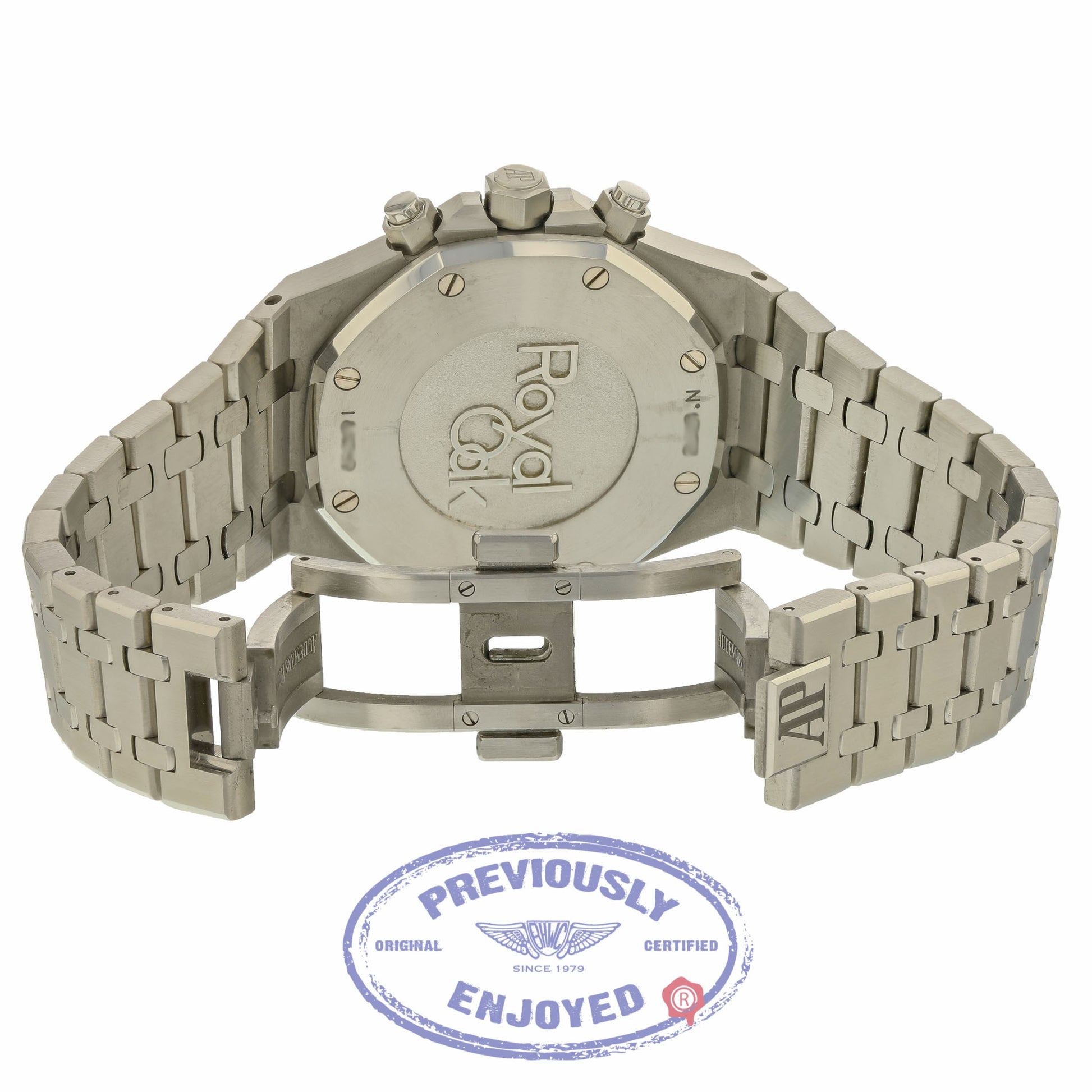Audemars Piguet Royal Oak 41mm Chronograph Silver Dial Stainless Steel 26320ST.OO.1220ST.02 5Y4QAU - Beverly Hills Watch Company