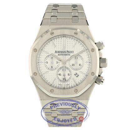 Audemars Piguet Royal Oak 41mm Chronograph Silver Dial Stainless Steel 26320ST.OO.1220ST.02 5Y4QAU - Beverly Hills Watch Company
