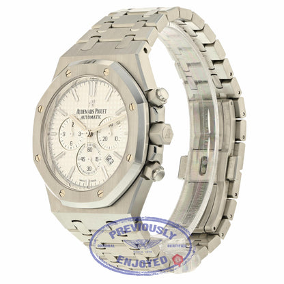 Audemars Piguet Royal Oak 41mm Chronograph Silver Dial Stainless Steel 26320ST.OO.1220ST.02 5Y4QAU - Beverly Hills Watch Company