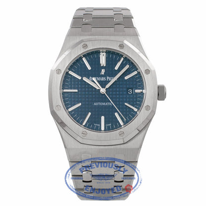 Audemars Piguet Royal Oak 41MM Stainless Steel Blue Dial on Bracelet 15400ST.OO.1220ST.03 4TCL1Z - Beverly Hills Watch Company Watch Store