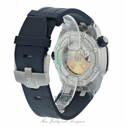 Audemars Piguet 42mm Royal Oak Offshore Diver Blue Dial 15710ST.OO.A027CA.01 7H8Q3Q - Beverly Hills Watch