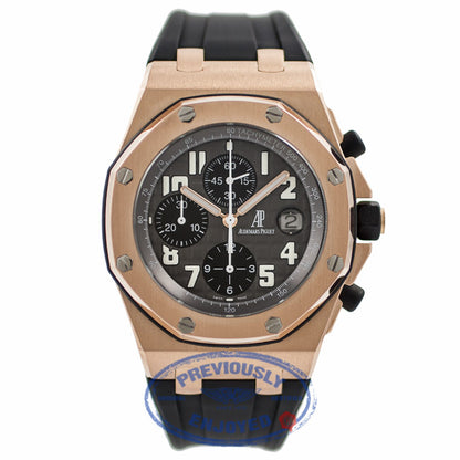 Audemars Piguet Royal Oak Offshore Rose Gold 42mm Grey Dial 25940K.OO.D002CA.01 TUMMJL - Beverly Hills Watch Company