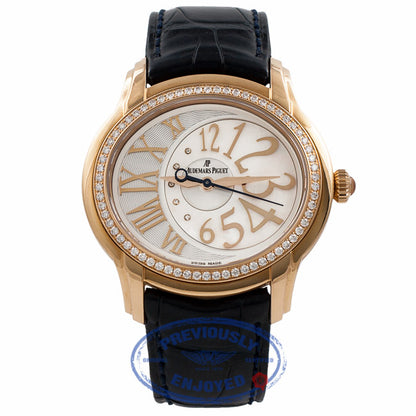 Audermars Piguet Millernary 18k Rose Gold Mother of Pearl Dial 39MM 77301OR.ZZ.D015CR.01 Q5BZCR - Beverly Hills Watch Company Watch Store