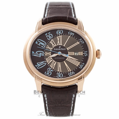 Audemars Piguet Millenary 45MM Automatic 18k Rose Gold Brown Dial 15320OR.OO.D095CR.01 EJ3RHM - Beverly Hills Watch Company Watch Store