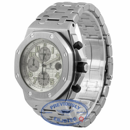 Audemars Piguet Royal Oak 42mm Offshore Chronograph Watch Stainless Steel Silver Dial Themes 26020ST.OO.D001IN.02.A 7RZVP8 - Beverly Hills Watch Company