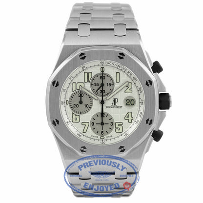 Audemars Piguet Royal Oak Offshore 42mm Chronograph Watch Stainless Steel Silver Dial Themes 26020ST.OO.D001IN.02.A 7RZVP8 - Beverly Hills Watch Company