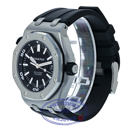 Audemars Piguet 42mm Royal Oak Offshore Diver Black Dial 15710ST.OO.A002CA.01 5P8Z8C - Beverly Hills Watch Company