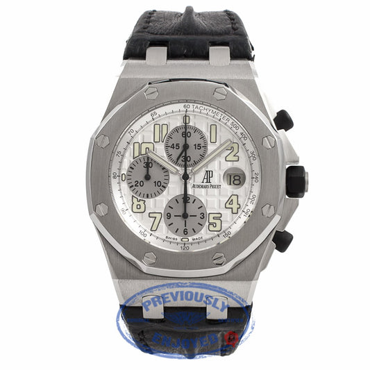 Audemars Piguet Offshore Stainless Steel White Dial Themes 25940SK.OO.D002CA.01.A 5EYEB2 - Beverly Hills Watch Company Watch Store