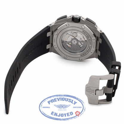 Audemars Piguet Royal Oak Offshore Stainless Steel Black Chronograph Ceramic Bezel White Dial 26400SO.A002CA.01 XCWMVV - Beverly Hills Watch Company Watch Store