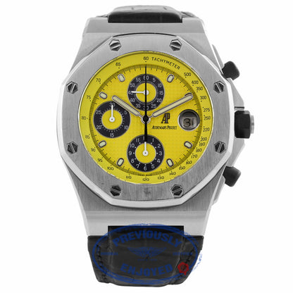 Audemars Piguet Royal Oak Offshore Yellow Dial 25770ST.0.0009.02 E9FWWT - Beverly Hills Watch Company