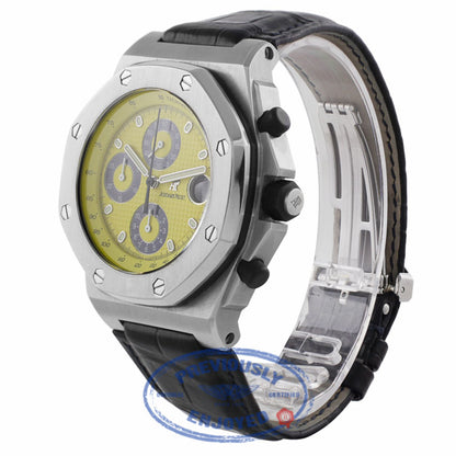 Audemars Piguet Royal Oak Offshore Yellow Dial 25770ST.0.0009.02 E9FWWT - Beverly Hills Watch Company
