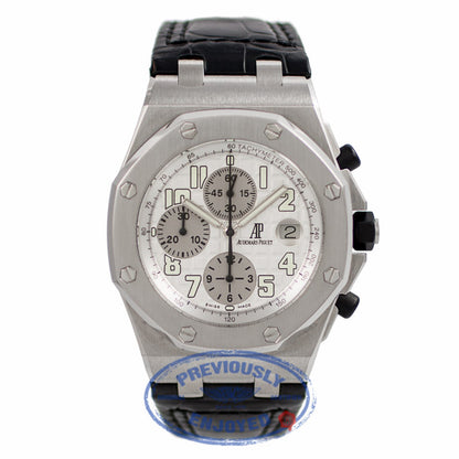 Audemars Piguet Royal Oak Offshore Stainless Steel Bracelet Silver Dial Chronograph Watch 26020ST.OO.D001IN.02.A FUT5DX - Beverly Hills Watch Company Watch Store