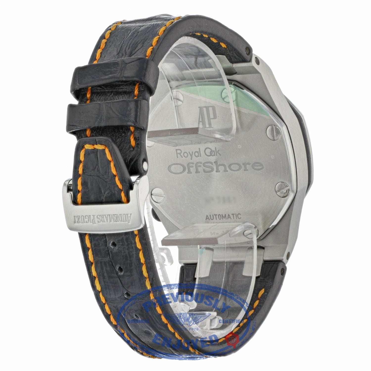 Audemars Piguet Royal Oak Offshore Chronograph Volcano 42MM Stainless Steel Black Dial Alligator Strap 26170ST.OO.D101CR.01 JYH743 - Beverly Hills Watch Company