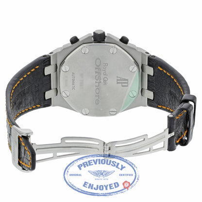 Audemars Piguet Royal Oak Offshore Chronograph Volcano 42MM Stainless Steel Black Dial Alligator Strap 26170ST.OO.D101CR.01 JYH743 - Beverly Hills Watch Company