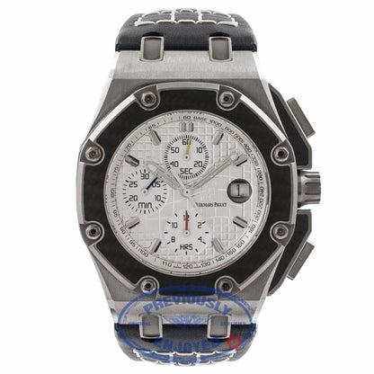 Audemars Piguet Pablo Montoya Royal Oak Offshore 44 MM Titanium Chronograph 26030IO.OO.D001IN.01 UHQRUL - Beverly Hills Watch Store
