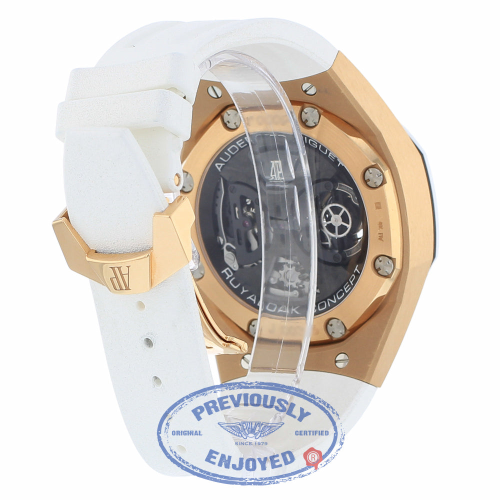 Audemars Piguet Royal Oak Concept Tourbillon Rose Gold and Ceramic Chronograph 26223RO.OO.D010CA.01 PKKEZM - Beverly Hills Watch