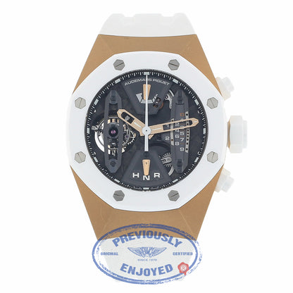 Audemars Piguet Royal Oak Concept Tourbillon Rose Gold and Ceramic Chronograph 26223RO.OO.D010CA.01 PKKEZM - Beverly Hills Watch