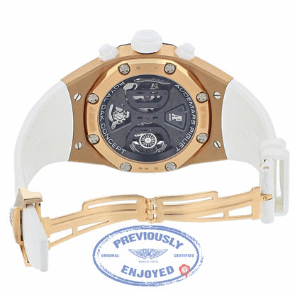 Audemars Piguet Royal Oak Concept Tourbillon Rose Gold and Ceramic Chronograph 26223RO.OO.D010CA.01 PKKEZM - Beverly Hills Watch