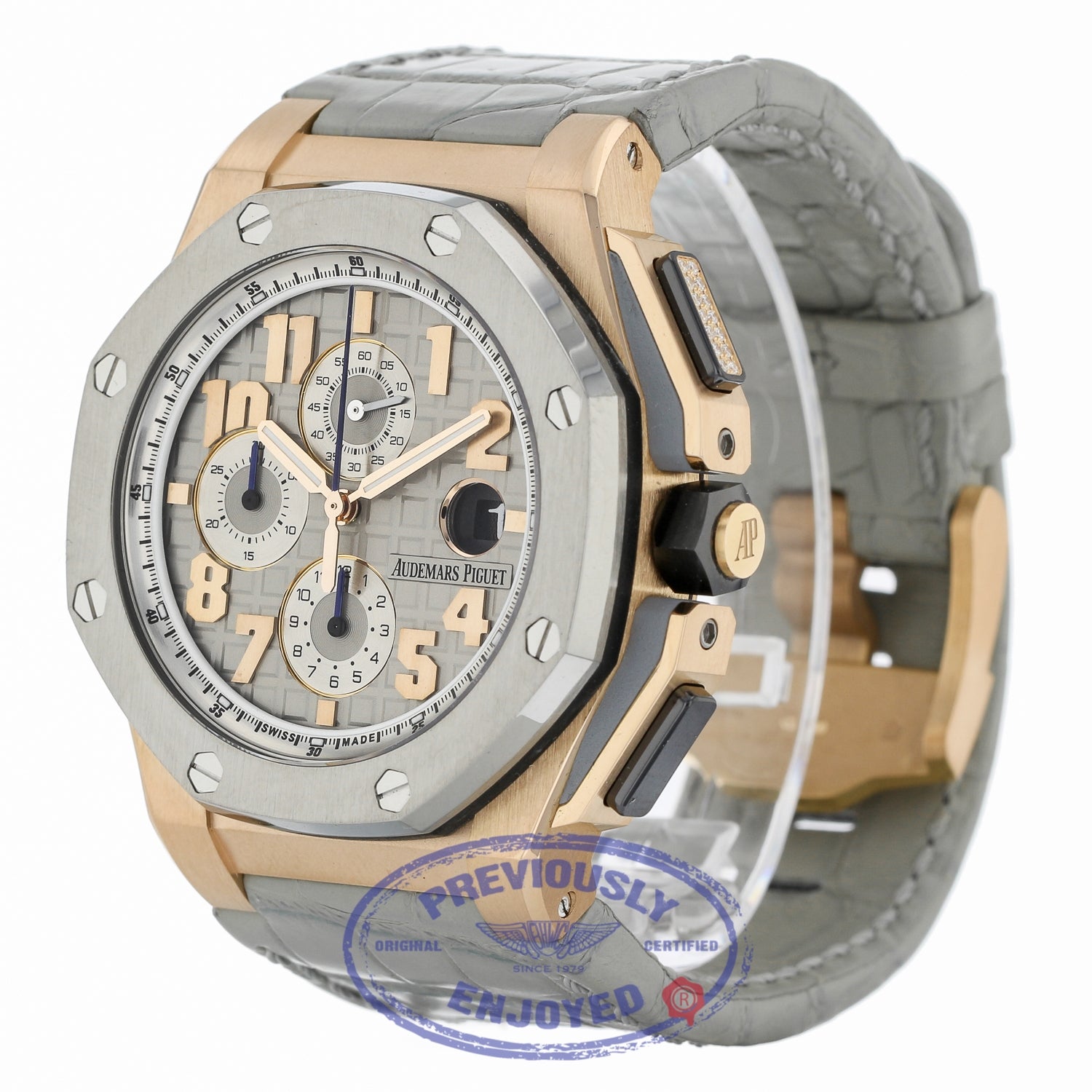 Audemars Piguet Royal Oak Offshore Lebron James Rose Gold Grey Dial Limited Edition 26210OI.OO.A109CR.01 WAM40T - Beverly Hills Watch Company