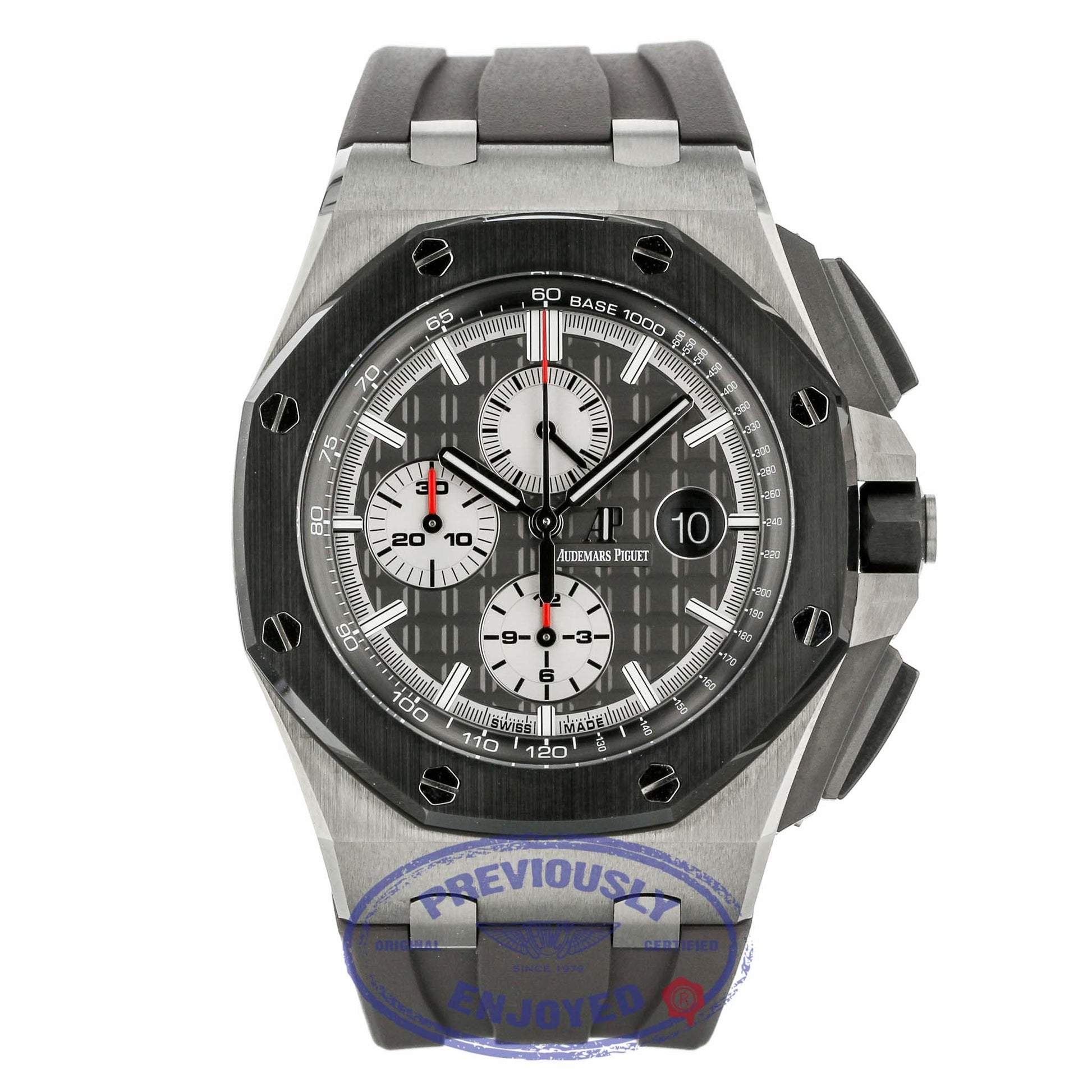 Audemars Piguet Royal Oak Offshore 44mm Titanium and Ceramic Slate Grey Dial 26400IO.OO.A004CA.01 2D53W2  - Beverly Hills Watch