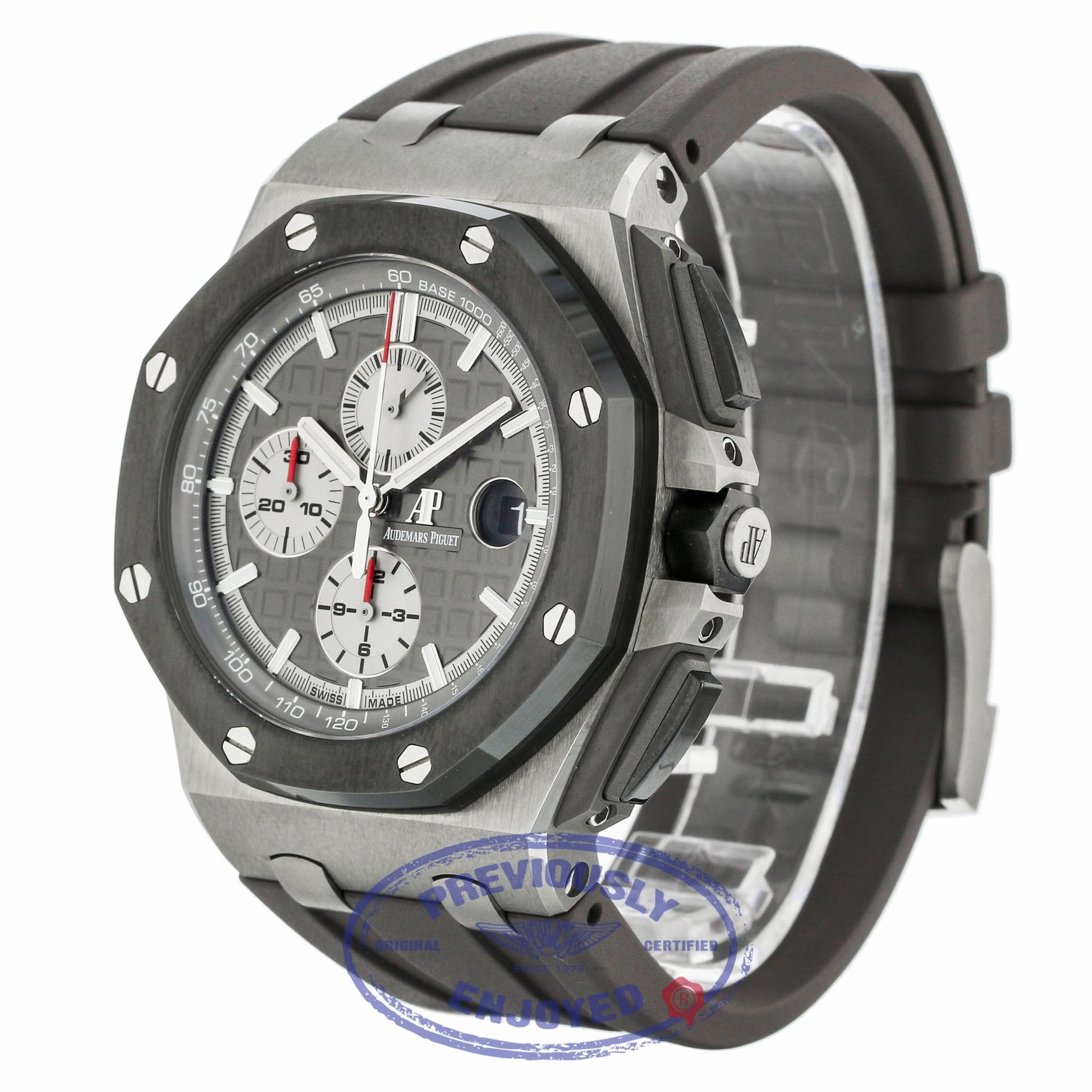 Audemars Piguet Royal Oak Offshore 44mm Titanium and Ceramic Slate Grey Dial 26400IO.OO.A004CA.01 2D53W2  - Beverly Hills Watch
