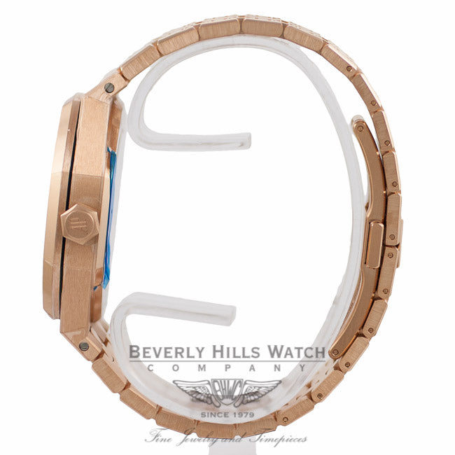 Audemars Piguet Royal Oak 37MM 18k Rose Gold Diamond Bezel 15451OR.ZZ.1256OR.01 M1C5UX - Beverly Hills Watch Company